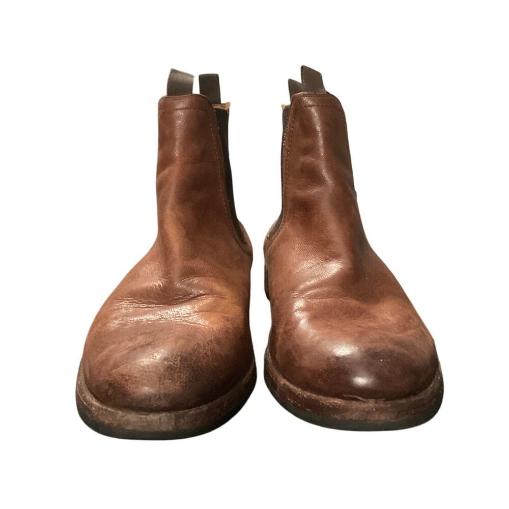 FRYE Leather Chelsea Boots Brown Pull-On Ankle Boot Men’s Size 10 - Picture 2 of 6